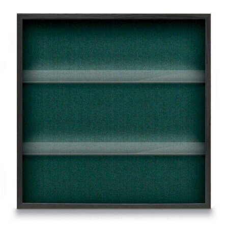 United Visual Products Outdoor Enclosed Combo Board, 48"x36", Satin Frame/Black & Apricot UVCB4836OD-BLACK-APRICOT
